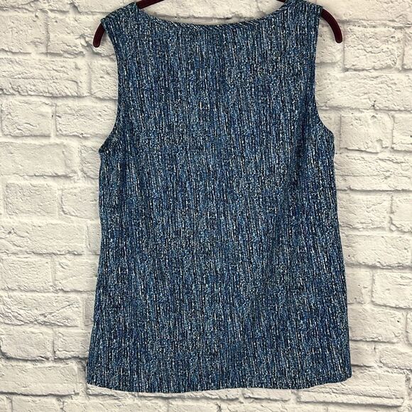 Eddie Bauer Blue Tank Quarter Button Down Size Large NWT - Picture 5 of 6